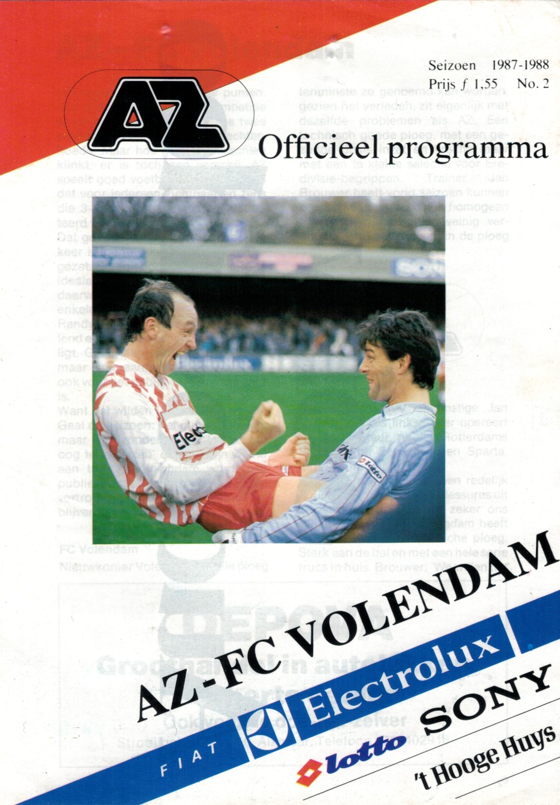 AZ Programma 22-aug-1987 Volendam thuis